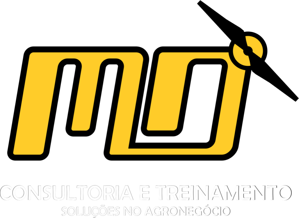 Logo MD Consultorias e Treinamentos letreiro branco